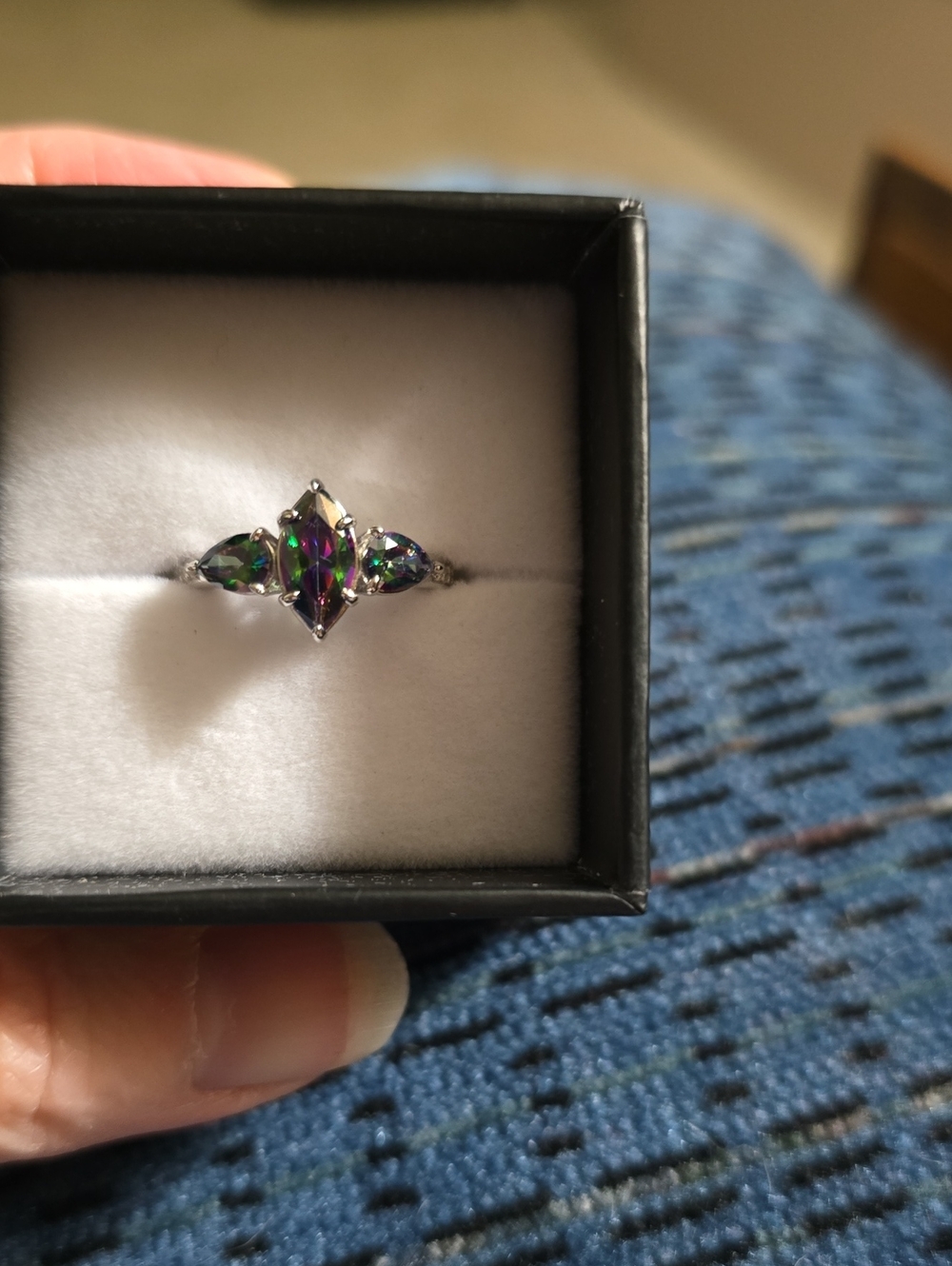 New With Box Ryze Stone Wars Sterling Silver Ring. Size 7.